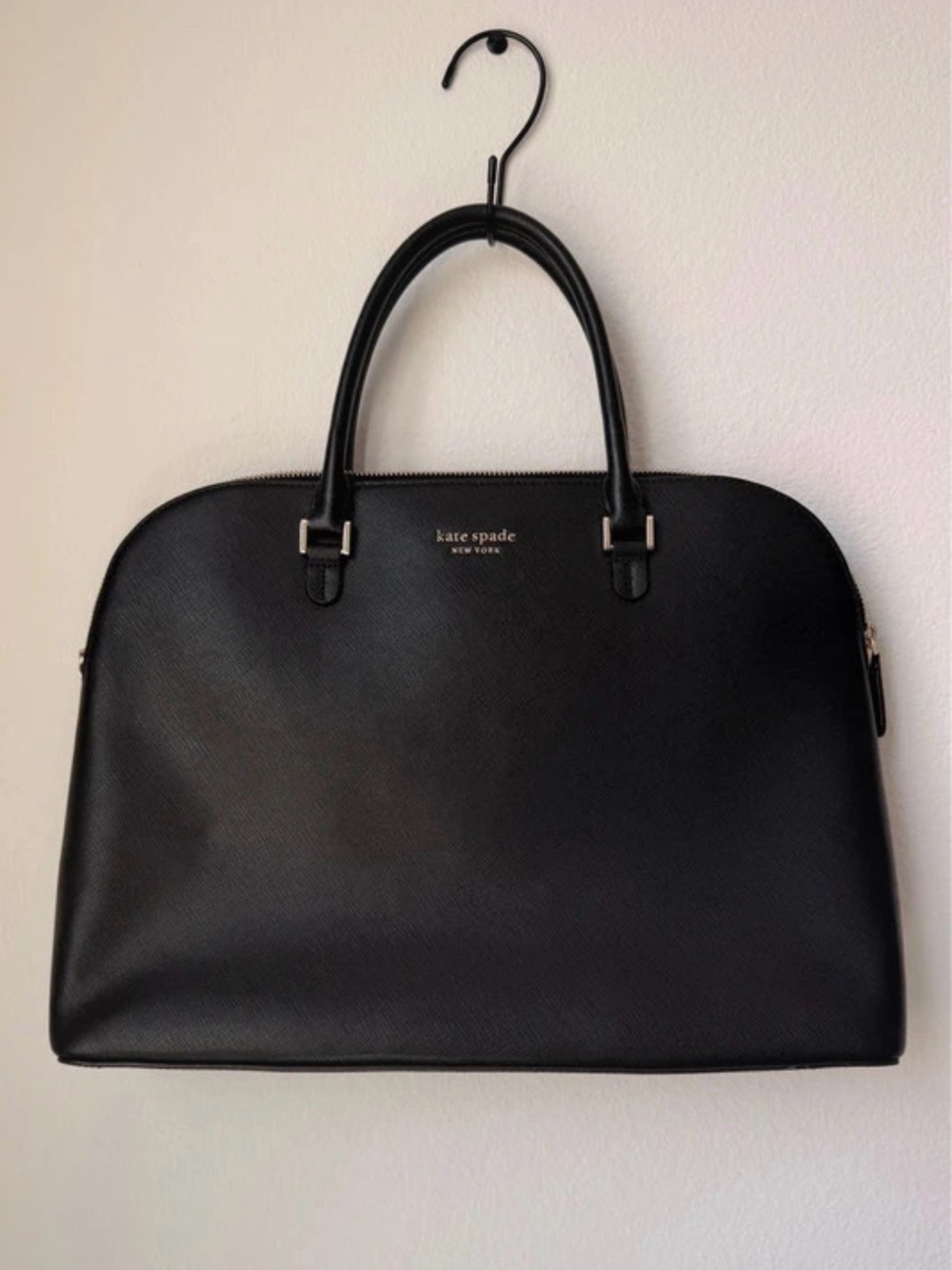 Kate Spade NY Black Crossgrain Leather Universal
Laptop Bag